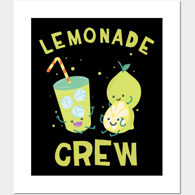 Cute kawaii Lemonade Crew fun summertime Wall Art by opippi